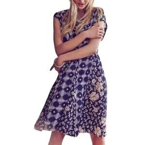 ANTHROPOLOGIE Maeve Indiga Swing Tie-Back Dress - Size Medium